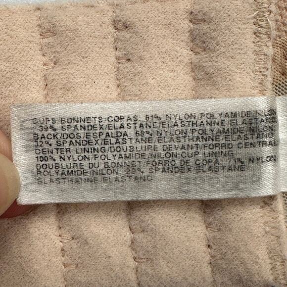 Wacoal Bra Womens 40D Beige Stark Beauty Underwire Lace Unlined Stretch 855225 - Picture 7 of 10